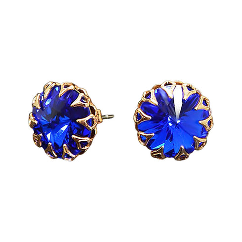 Auskarai "Vintāžš (Majestic Blue)" su Swarovski™ kristalais